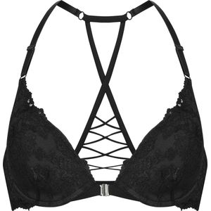 Hunkemöller Dames Lingerie Voorgevormde beugel bh Lillian - Zwart - maat E70