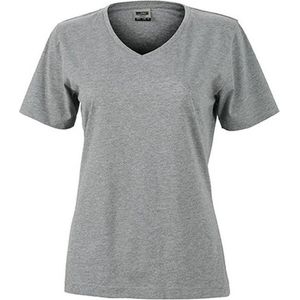 James and Nicholson Dames/dames Workwear T-Shirt (Heide Grijs)