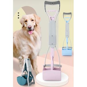 Poep Schep Honden En Katten - Poepschep Blauw - Honden Uitlaat Schep 60 CM - Cleaning Tools Pets - Schep Hond Uitlaten - Poepschep - Schep