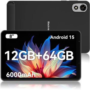 Blackview - ZENO 1 - Tablet - Zwart - 8 inch - 64 GB - 4G - 6000 mAh