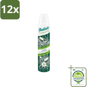 Batiste - Naturally Coconut Milk & Hemp Seed Oil - Droogshampoo - Anti-Pluis en Verfrist - 100% Natuurlijk - 200ml - Voordeelverpakking - 12 stuks - Droogshampoo - Kokosmelk
