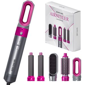 MOWCARE® Krultang 5 in 1 - Föhnborstel - Airstyler - Krulborstel - Multistyler V3
