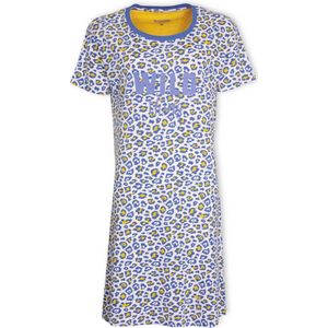 Irresistible Dames Nachthemd - 100% Katoen - Blauw - Maat XXL
