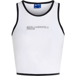 Karl Lagerfeld - Jeans Outline - T-shirt - Wit - Katoen