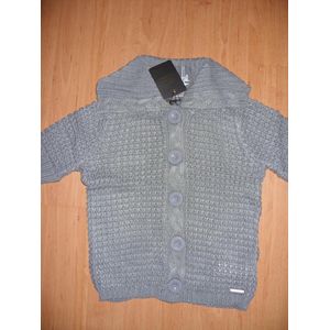 Gebreid vest maat 164 grijs