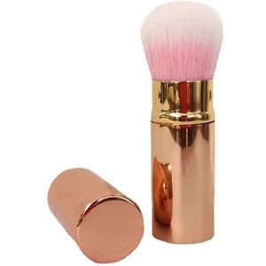 Intrekbare make-upkwast - Champagne Goud - Make-upkwasten - Intrekbare kwast voor highlighter, bronzer en geperste poeder