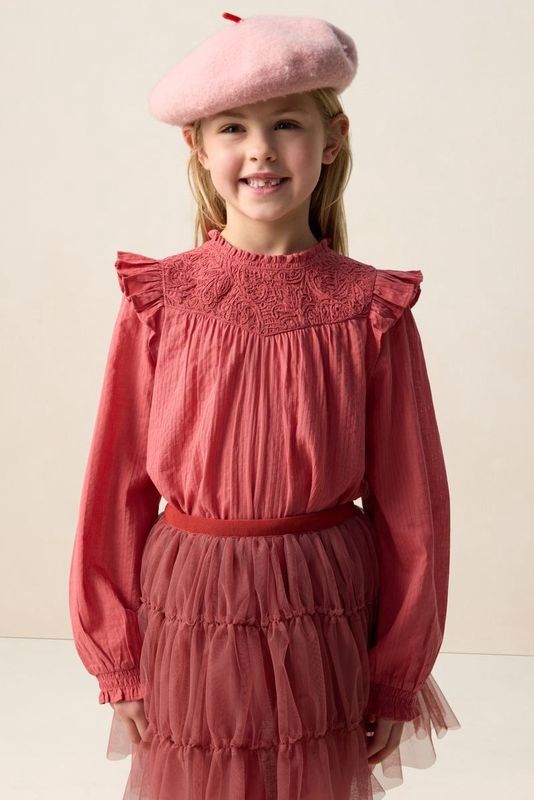 Sissy-Boy - Rode blouse met ruffles