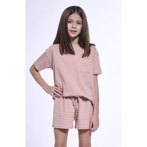 Cornette Katoenen Pyama Meisjes | Korte Mouw Korte Broek | Shortama | Lagoon 569/111 146/152