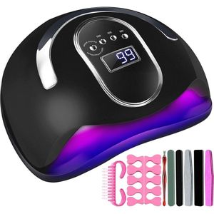 ApexArte® Nagellamp - Nageldroger voor Gellak - UV Lamp Gelnagels - Zwart