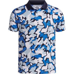 Under Armour Kinder Matchplay Printed Poloshirt 1377349 Blue 412-L (US YLG)