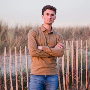 SNEAC comformance wear - Heren polo lange mouw - Coppi - Camel - maat S