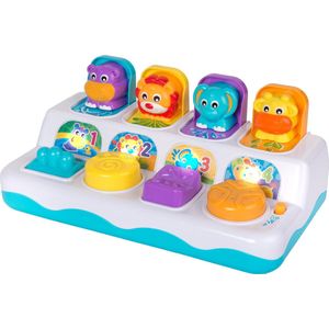 Playgro Muzikale Pop Up Speelgoed - Interactief babyspeelgoed - Muziek en licht - Boederij geluiden - 2 speelopties