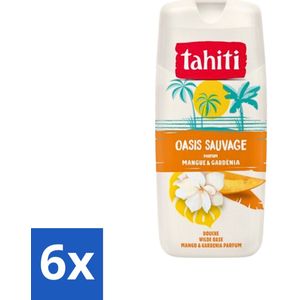 Tahiti - Douchegel - Wilde Oase - Mango & Gardenia - 315 ml - Voordeelverpakking - 6 stuks