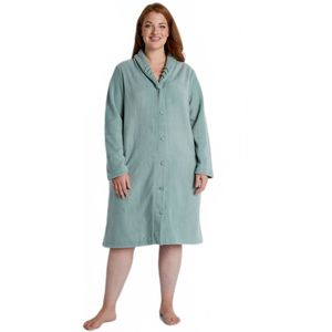 Effen fleece kamerjas