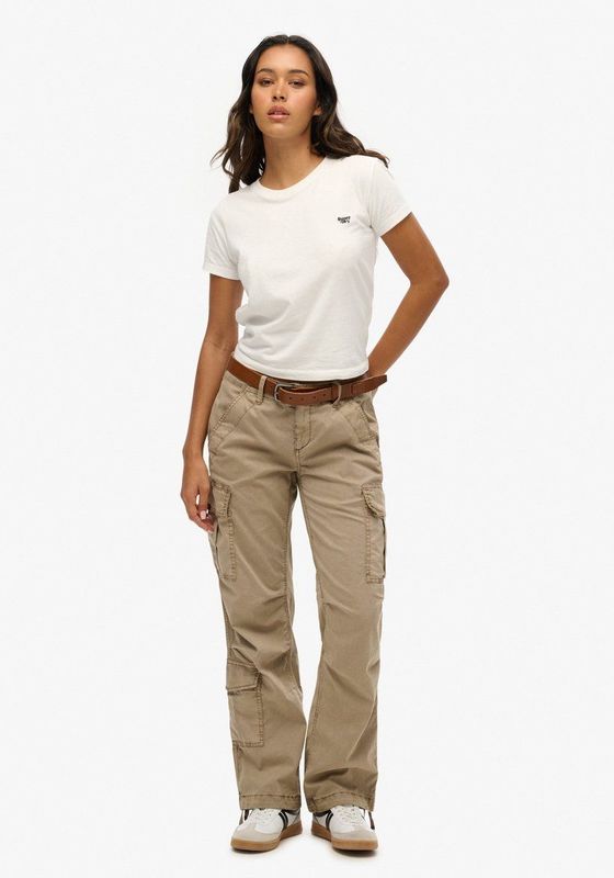 Cargo Pants - Groen - Katoen 98% - Elastaan 2% - Rechte Pasvorm