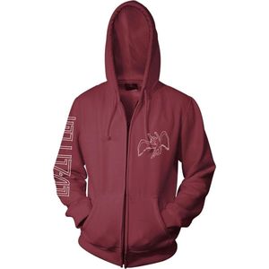 Led Zeppelin Symbols Vest met capuchon kastanjebruin M Katoen -