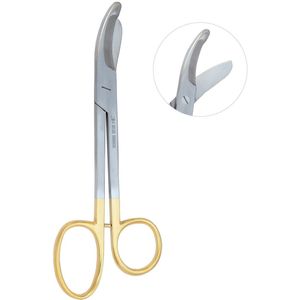 Belux Surgical Instruments / Bruns Verbandschaar 24cm TC RVS smooth Blades