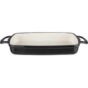 Rechthoekige Ovenschaal Zwart | 1,8 Liter | 370x200x(H)40mm