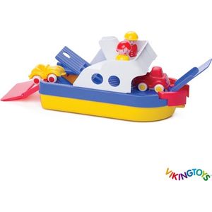 Jumbo Ferry boat with 2 cars & 2 figures - gift box