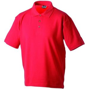 James and Nicholson Heren Medium Pique Polo (Rood)