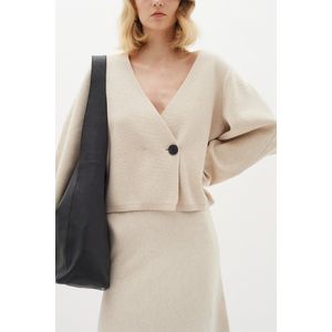 Kaylla - Cardigan - Beige - Haze Melange