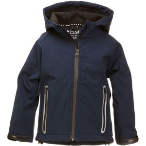 BMS Kinder Softshell Kids Jacke Stealth mit Kapuze Marine-116