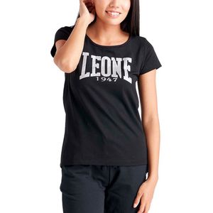 Leone Dames T-Shirt Flower Zwart Extra Small