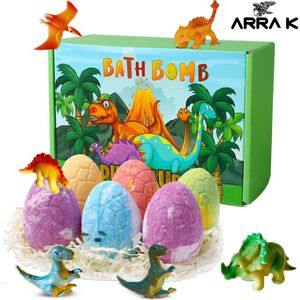 ArRa K - Bruisballen - Bruisballen voor Kinderen - 6 Verschillende Geuren - Inclusief Dinosaurus speelgoed