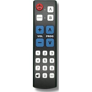 Philips - Senioren Afstandsbediening - Voor Alle TV's - Grote Toetsen