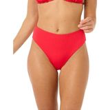 Rip Curl Womens Premium Surf Retro High Good Bikinibroekje (Dames |rood)