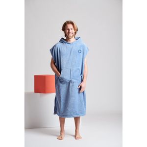 Azul Oceano - Bamboe Surf Poncho - Groot
