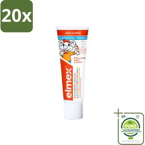 20 x Elmex Gel-Tandpasta Peuter (0-5 Jaar) 75 ml - Grootverpakking - Tandpasta Voor Peuters - Anti Cariës - Fluoride Tandpasta - Elmex Peuter - Tandverzorging Kinderen