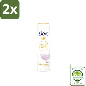 Dove - Deodorant - Spray Clean Touch - Zachte geur en verzorging - 150 ml - Voordeelverpakking - 2 stuks - Dove Deodorant Spray - Fris