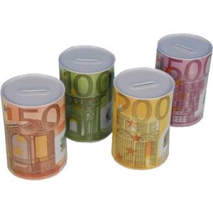 Benson Spaarpot - Euro - 8 x 13 cm - Assorti - per stuk