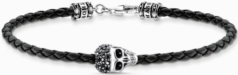 Thomas Sabo - A2055-805-11-L19 - Armband - Zwart - Leer - Zilver