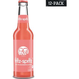 Fritz-spritz bio-rabarber fles 33cl - 12-pack