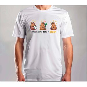 Take It Slow Capybara - T Shirt - MerryChristmas - ChristmasVibes - Funny - Sarcasm - VrolijkKerstfeest - Kerstmis - Grappig - Sarcasme - Capybara - Capy