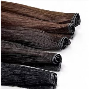 LUXEXTEND Genius Weave | Genius Weft | Kleur #99J | Human hair extensions | Flat Weave | 50 cm - 50 gram | Remy Sorted & Double Drawn | Haarstuk | Haar Extensions | Echt Haar | Weave Hairextensions Bundels | Weft Haar | Haarverlenging