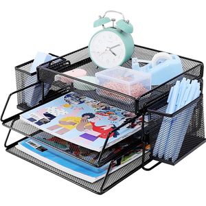 2 Lagen Brievenbak – Archieflade Voor Kantoor – Papierlade Bureau Organizer Lade – A4 Papieren Archieflade Map – Documenthouder Voor Thuis, School En Werkplek