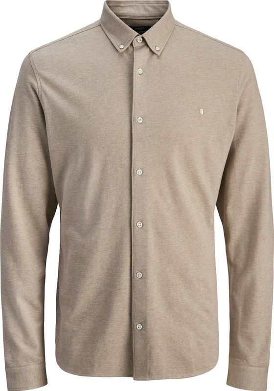 Jack & Jones - Jprblublake Pique Detail Shirt - Tigers Eye - Overhemd