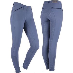 QHP Rijbroek Loureen Siliconen Zitvlak Steel Blue - 40