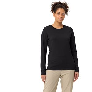 Vaude - Logo T-shirt - Dames - Lange Mouwen - GOTS-gecertificeerd - 100% Organisch Katoen