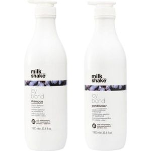 Milk_Shake Icy Blond Shampoo 1000ml + Conditioner 1000ml
