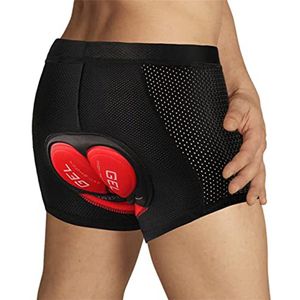 Fietsonderbroek Heren - Met Gelpadding - Ergonomisch 5D Design - Anti-slip Zomen - Comfort Onder Fietsbroek - Voor Wielrenners & MTB - Zwart - L - 1 stuk