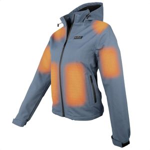 HEATDRY® Clothing - Verwarmde Jas Dames - Softshell Jas Dames - HeatFlex LITE - Navy - Maat: S