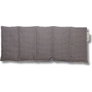 Kersenpitkussen 50x20cm Bruin Geblokt - Verwarmingskussen voor Pijnverlichting