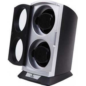 Time Tutelary Tower Vertical Watchwinder / Horloge opwinder KA015 - Zilver