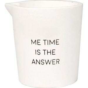 MY FLAME - Massagekaars - Me Time is the answer - Lavender Fields - wit