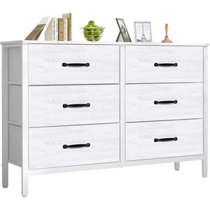 DailySupplies® Dressoirs Kasten - Ladekast - Buffetkast Industrieel - Hout - Wit
