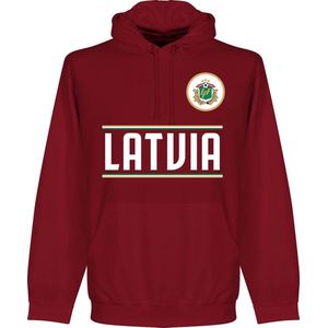 Letland Team Hoodie - Bordeaux Rood - XXL